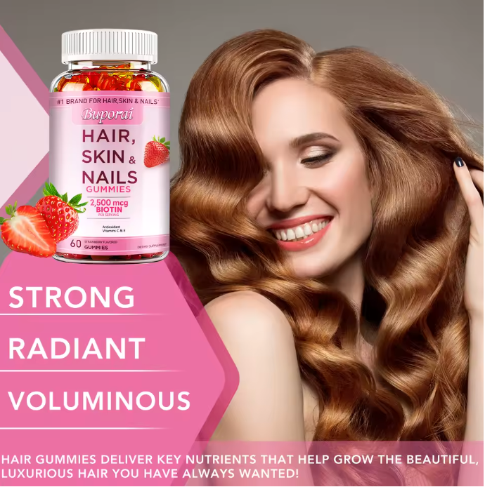 GlowVita™ Hair, Skin & Nails Gummies